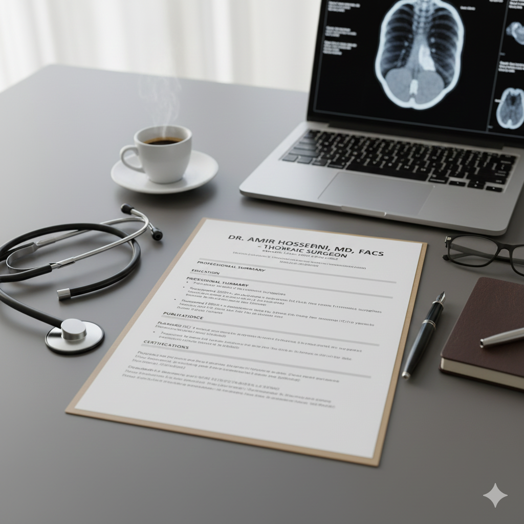 تصویر مقاله: راهنمای جامع نگارش رزومه و CV حرفه‌ای برای پزشکان